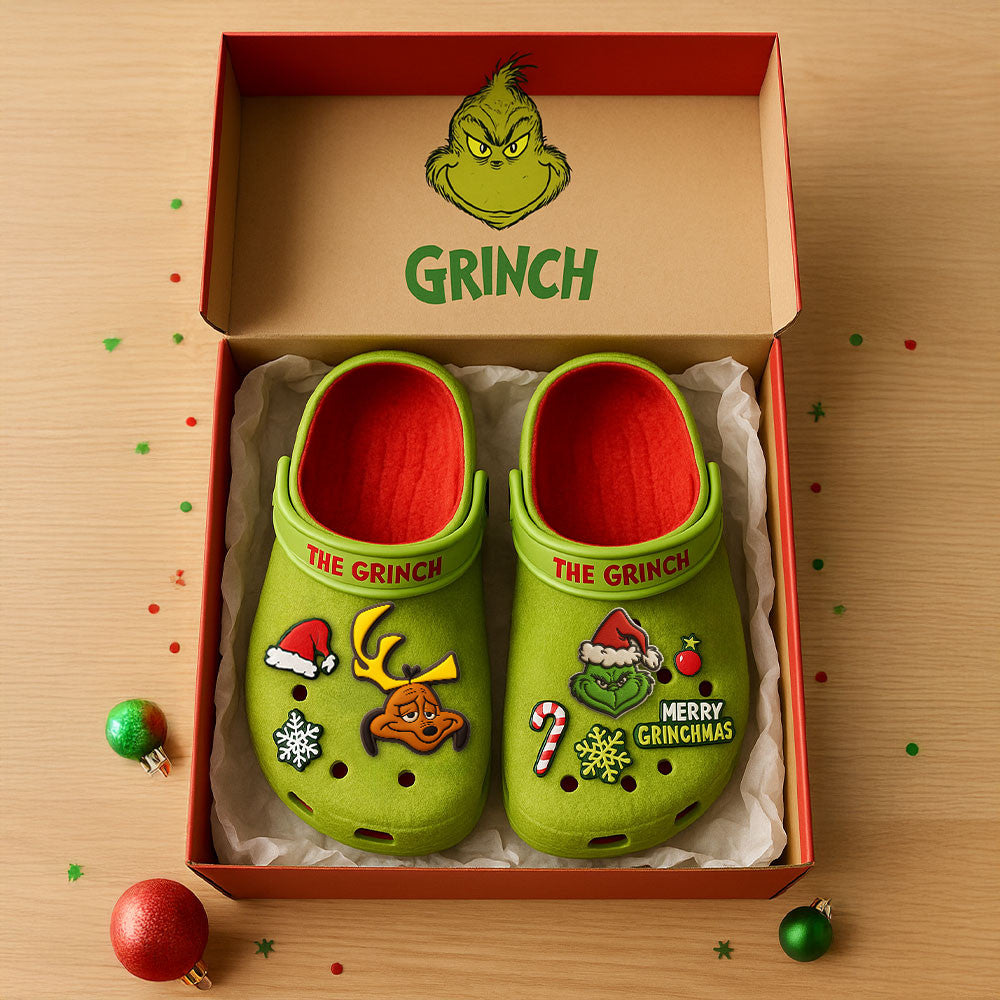Grinch | PREMIUM CLOGS WITH CHARMS