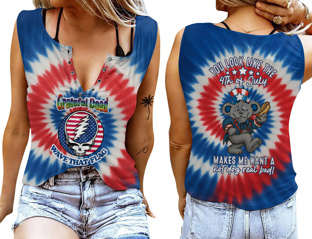 GRFD Women V-neck Tank Top MAR